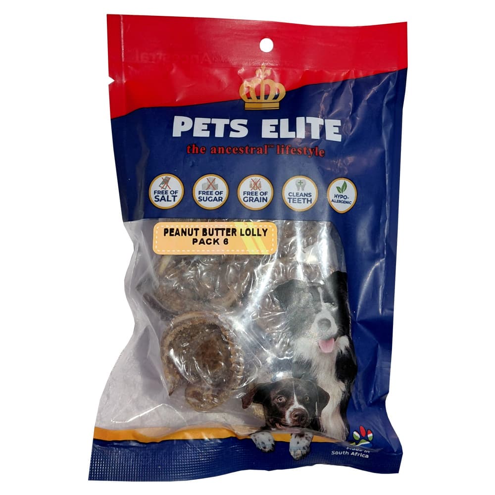 Pets Elite Peanut Butter Lolly 6 Pack