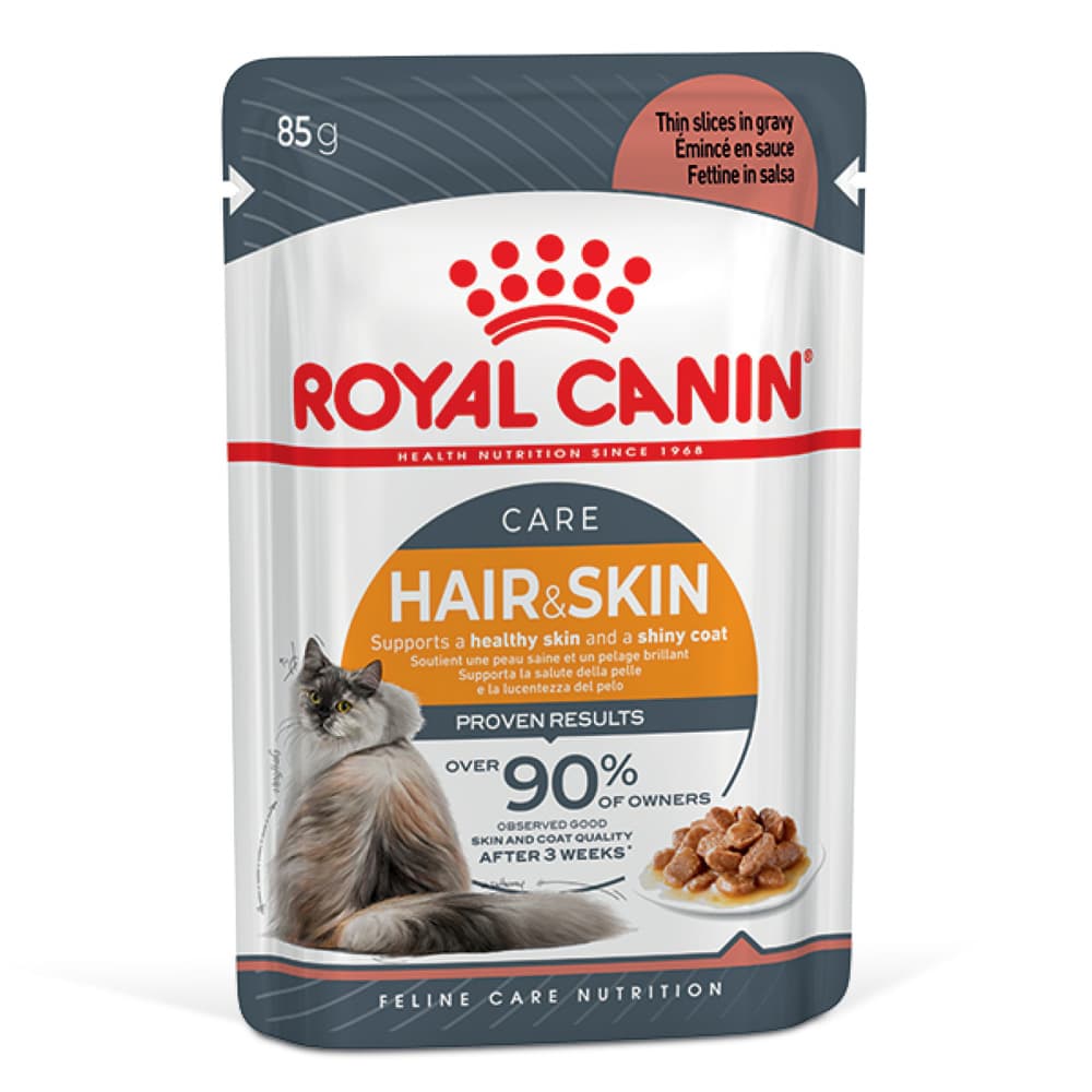 Royal Canin Hair And Skin Care Chunks In Gravy 85g