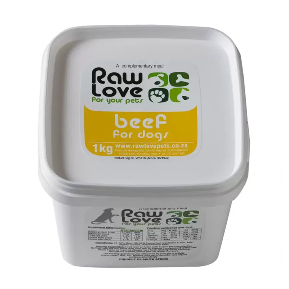 Raw Love For Dogs - Beef 1kg
