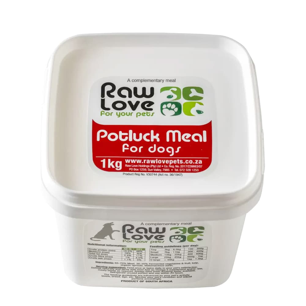 Raw Love For Dogs - Potluck 1kg