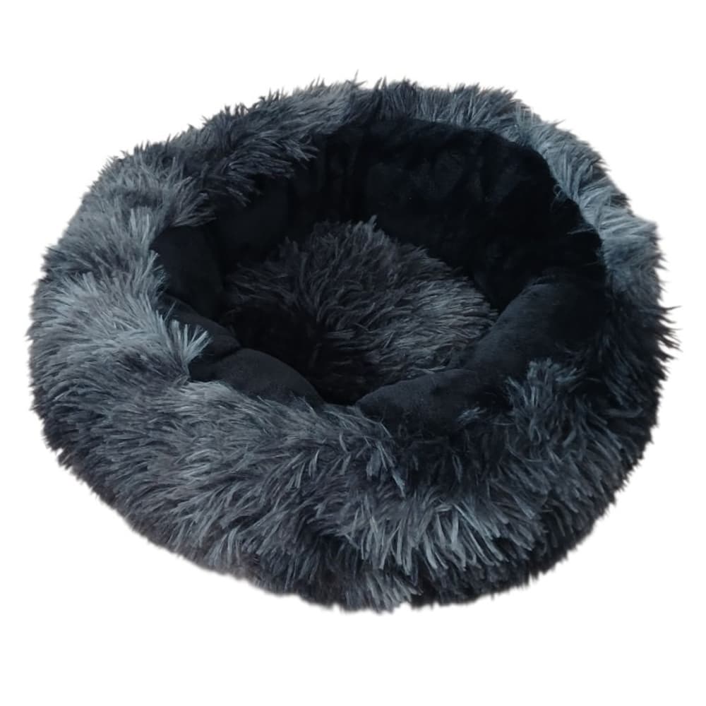 Bespoke Brats Donut Bed - Dark Grey And Black - Extra Extra Small