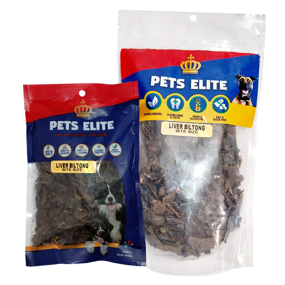 Pets Elite Liver Biltong Bite Size 90g