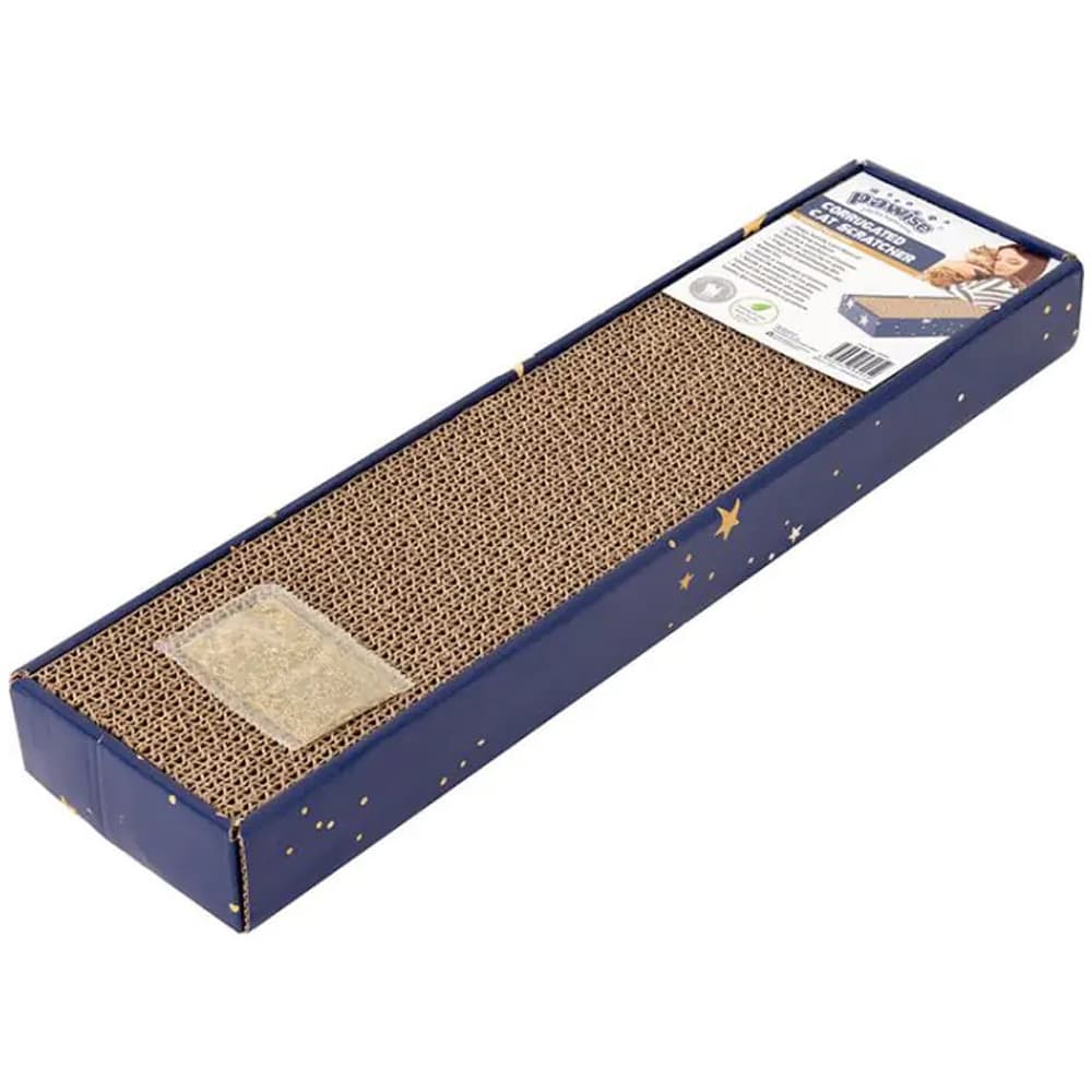 Pawise Corrugated Scratcher With Catnip