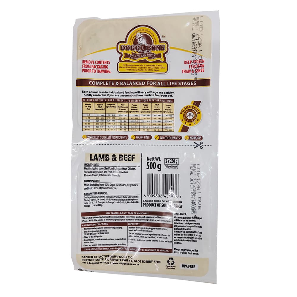 Doggobone Lamb & Beef 500g